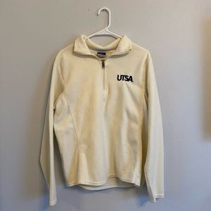 UTSA white half zip sweatshirt